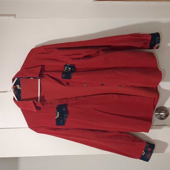 Vintage corduroy Squirrel button down top - Picture 2 of 5